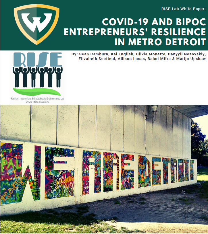 NEW White Paper: COVID-19 and BIPOC Entrepreneurs’ Resilience in Metro Detroit